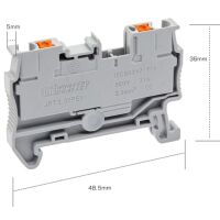 DIN Rail Terminal Block push-in JPT-2